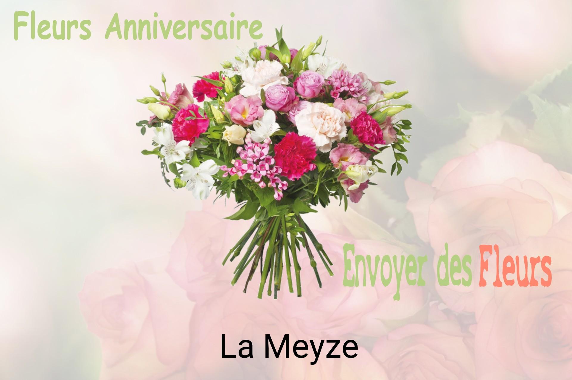 Bouquet de fleurs d’anniversaire livré à La Meyze